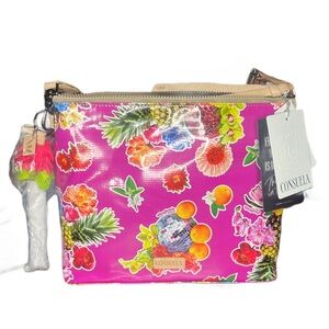 Consuela Pink Floral Cosmetic Bag